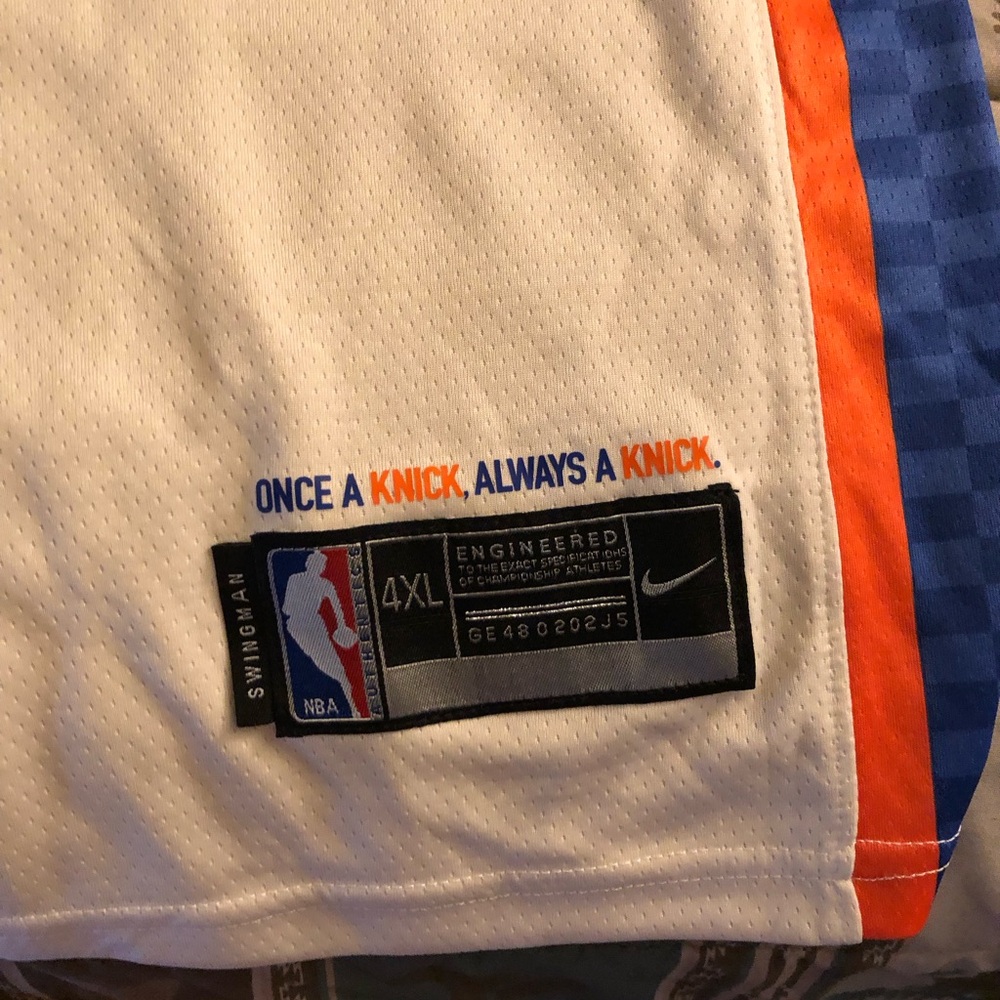 NBA White, Blue & Orange Men’s NY Knicks Anunoby Basketball Jersey. Brand New. - Picture 6 of 6